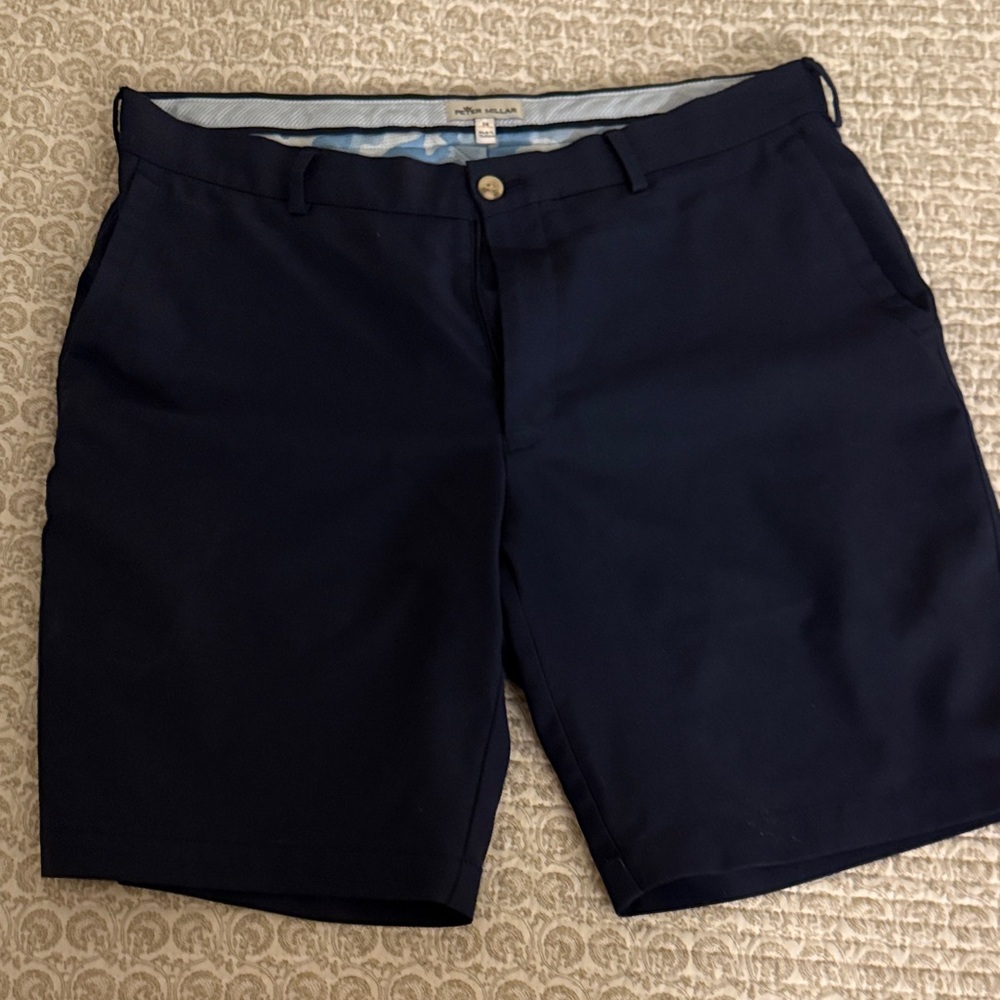 Men's Peter Millar Navy Blue Shorts - Size 34